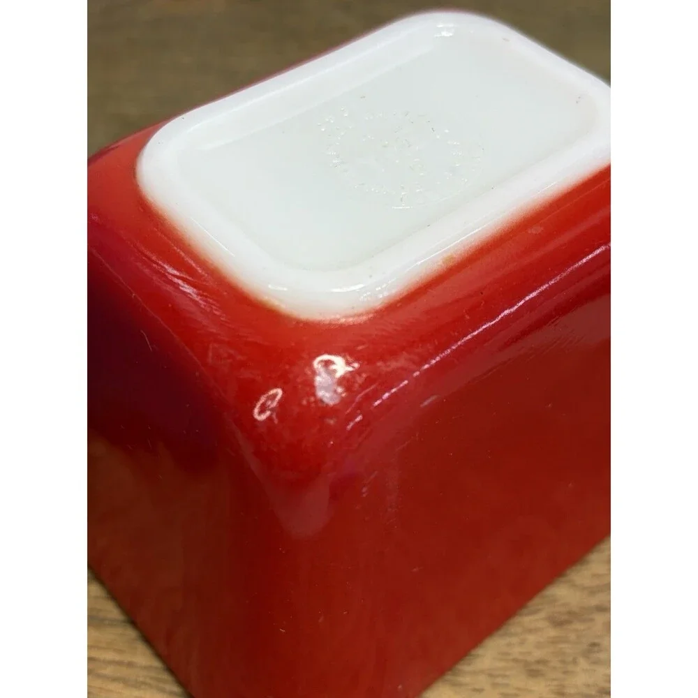 Pyrex Primary Colors 3 Pc Refrigerator Dishes 501 502 Vintage No Lids Red Blue